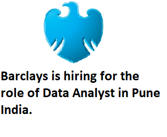 Barclays hiring Data Analyst in Pune India. – Seekajob