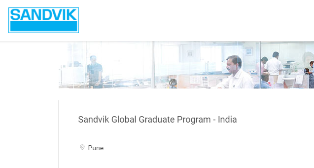 Sandvik Off-Campus Freshers Recruitment Drive 2020-21 for Global Graduate Program