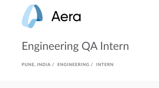 Area Technology Freshers Job as Intern,Area Technology, Area Technology Intern at Pune