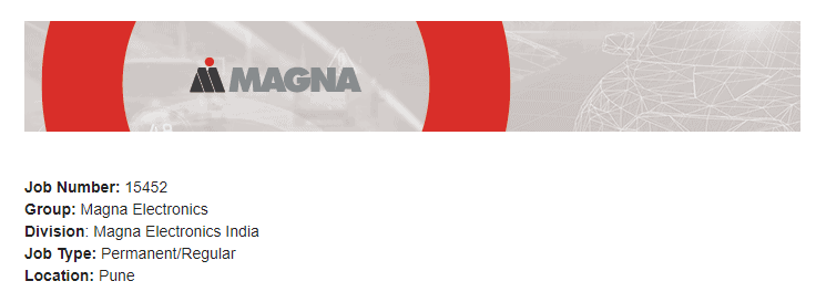 Magna International Job Careers 2021