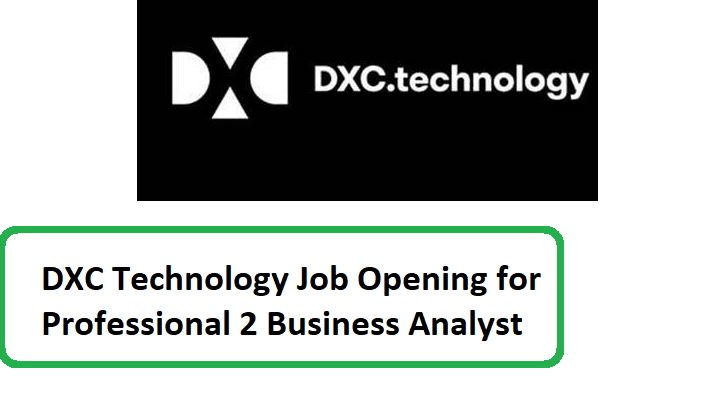 DXC Technology Job Opening for Professional 2 Business Analyst