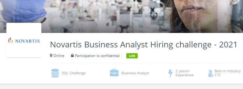 Novartis Business Analyst Hiring