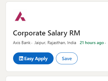 Axis Bank Job Vacancy