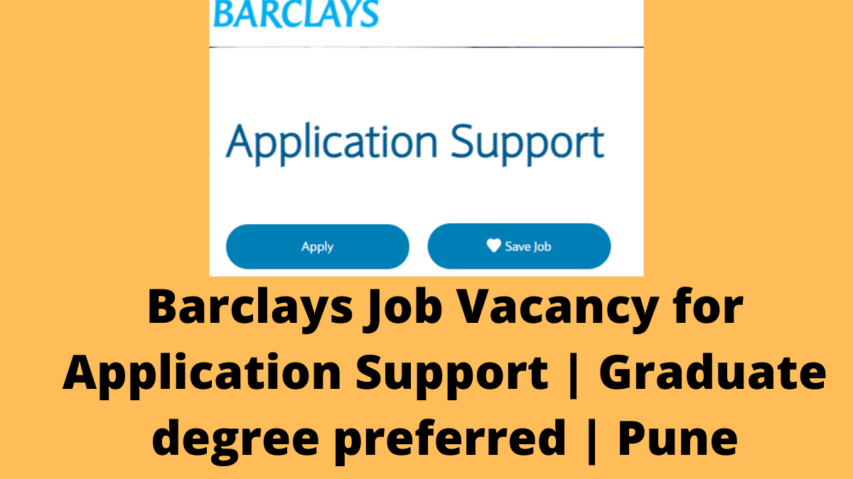 Barclays Job Vacancy