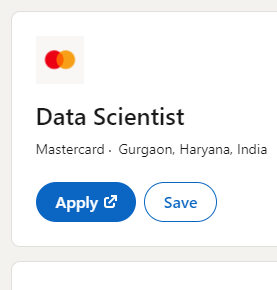 Mastercard Entry Level Job for Data Scientist