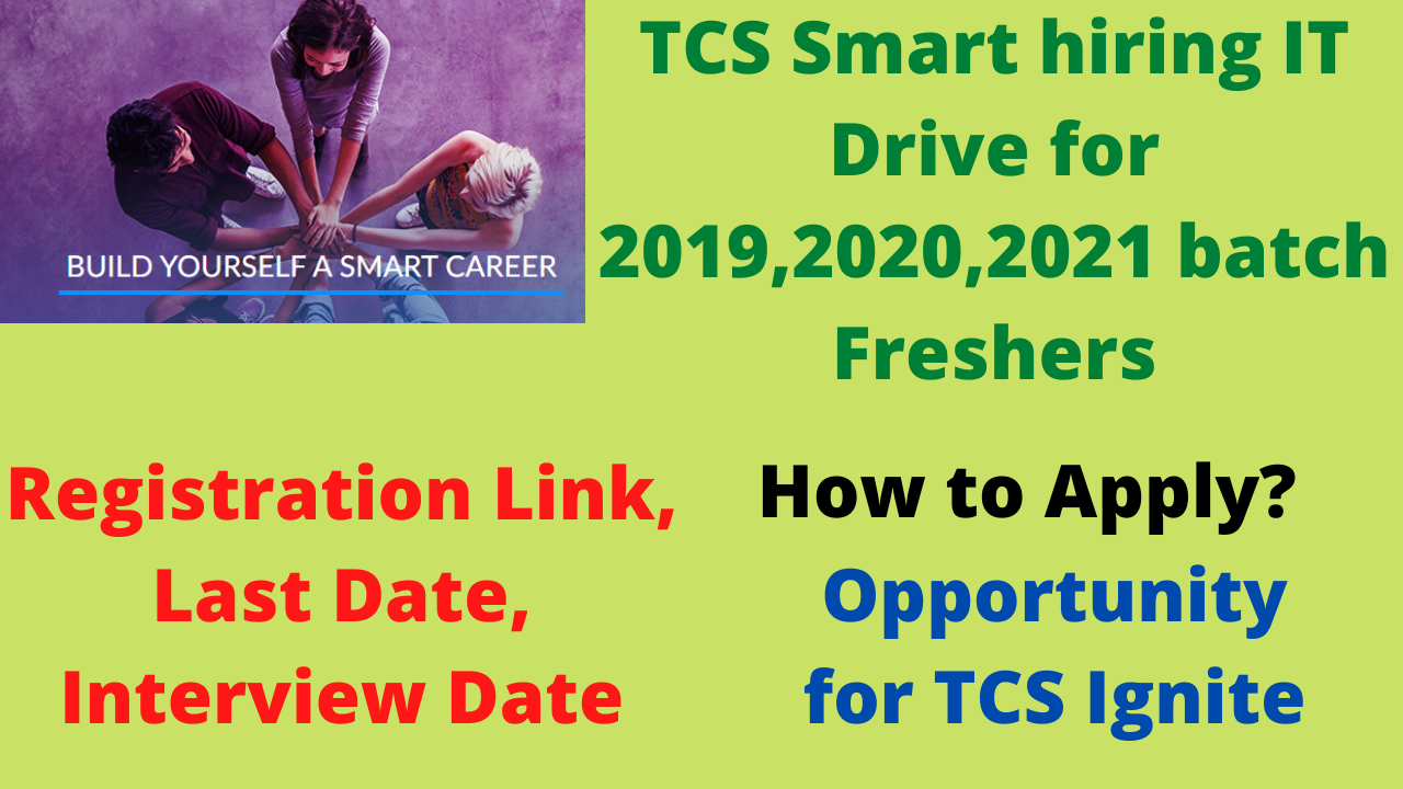 TCS Smart hiring 2021 Test Date, Time, Hall Ticket, Syllabus, last date