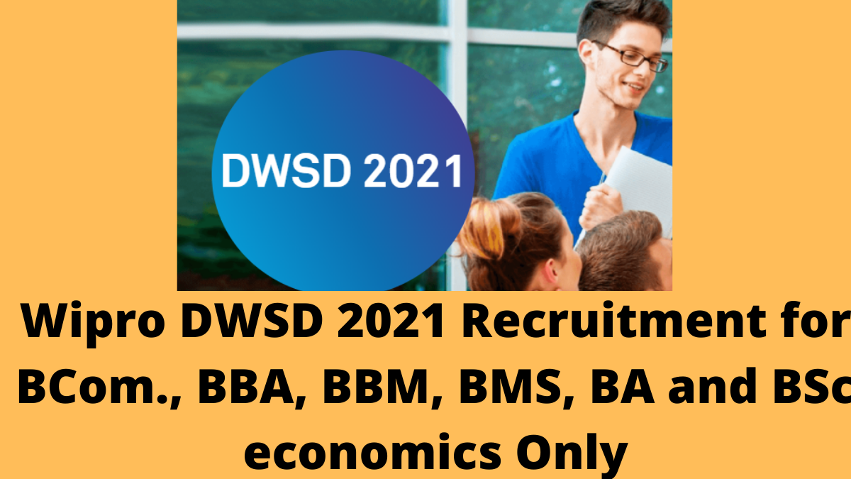 Wipro DWSD 2021 Recruitment