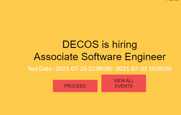 Decos 2021 Batch Off Campus Freshers Recruitment Drive