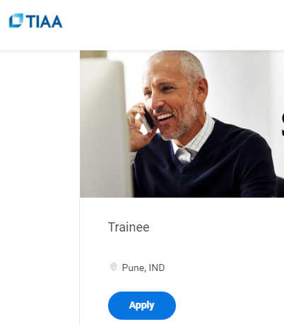 TIAA Freshers Job for Trainee