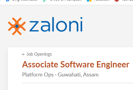 Zaloni Freshers Job for Associate Software Engineer