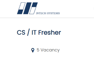 Intech Systems recruitment