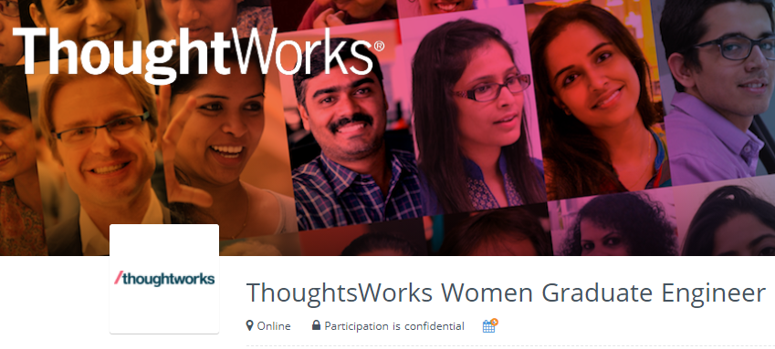 ThoughtsWorks Women Graduate Engineer Hiring Challenge