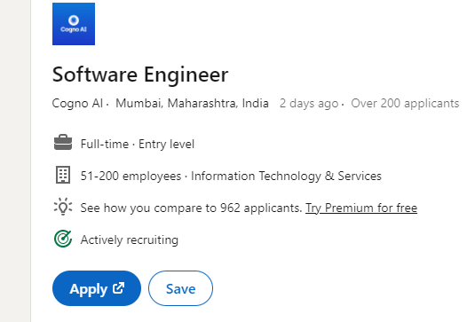 Cogno AI recruitment drive