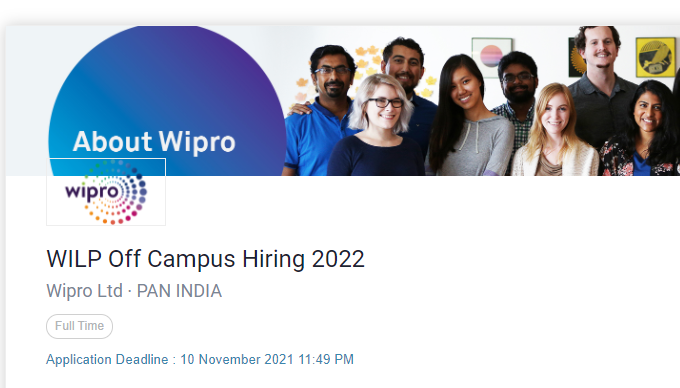 Wipro WILP 2022