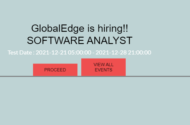 GlobalEdge freshers hiring