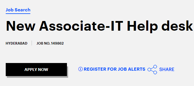 Accenture Freshers Job Opportunity for New Associate-IT Helpdesk