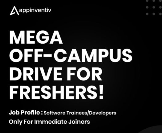 Appinventiv Mega Off Campus Drive 2022