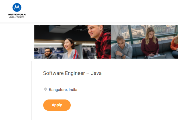 Motorola Entry Level Freshers Job Opportunity for Software Engineer