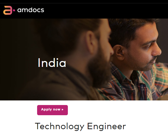 Amdocs Off Campus Recruitment Drive for the role of Software Support Engineer