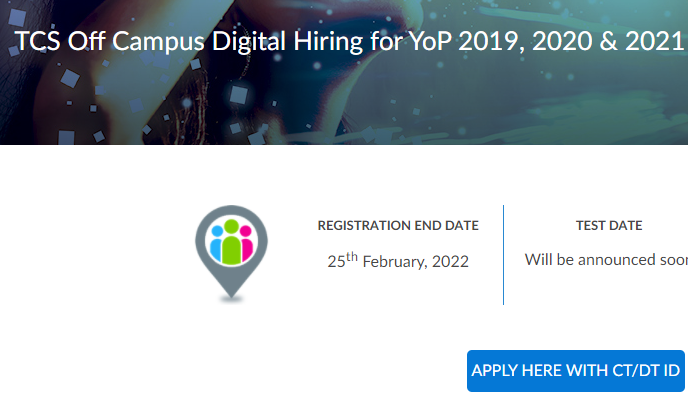 TCS Off Campus Digital Hiring 2022