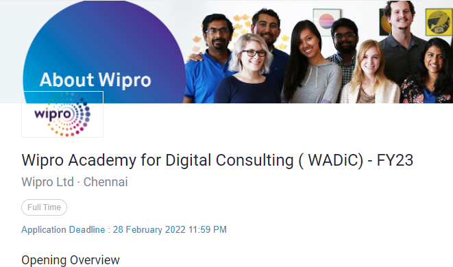 Wipro Academy for Digital Consulting