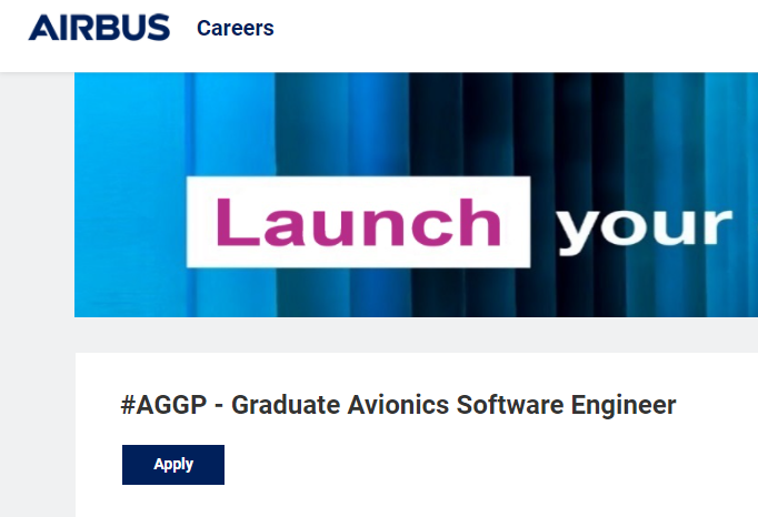 Airbus Entry Level hiring for Graduate Avionics Software Engineer