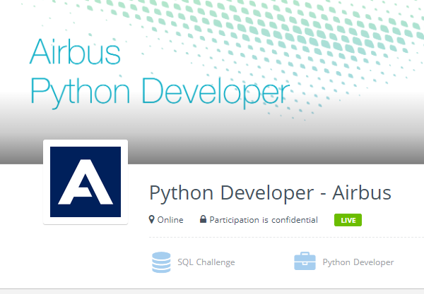 Airbus Freshers hiring for Python Developer