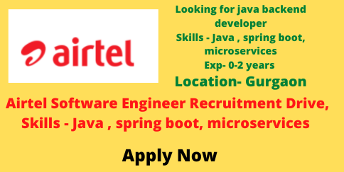 Airtel Software Engineer Recruitment Drive