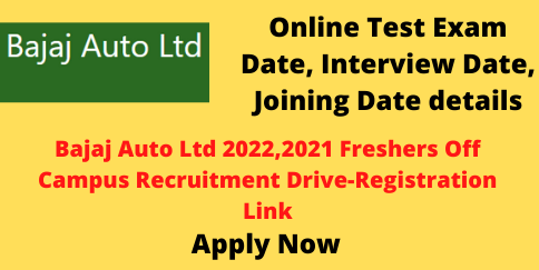 Bajaj Auto Ltd recruitment drive