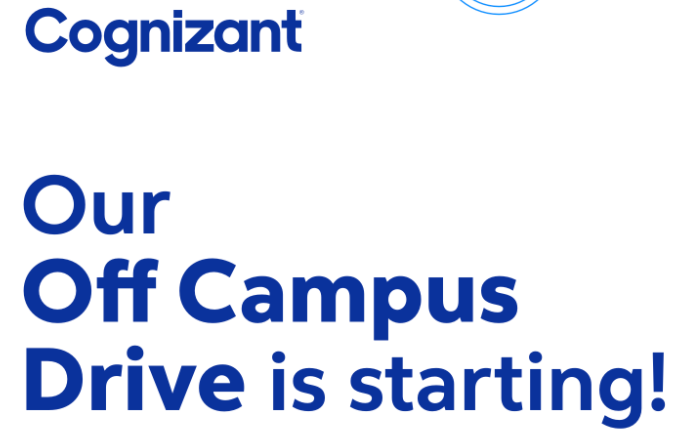 Cognizant Off Campus 2022 Graduates Recruitment Drive