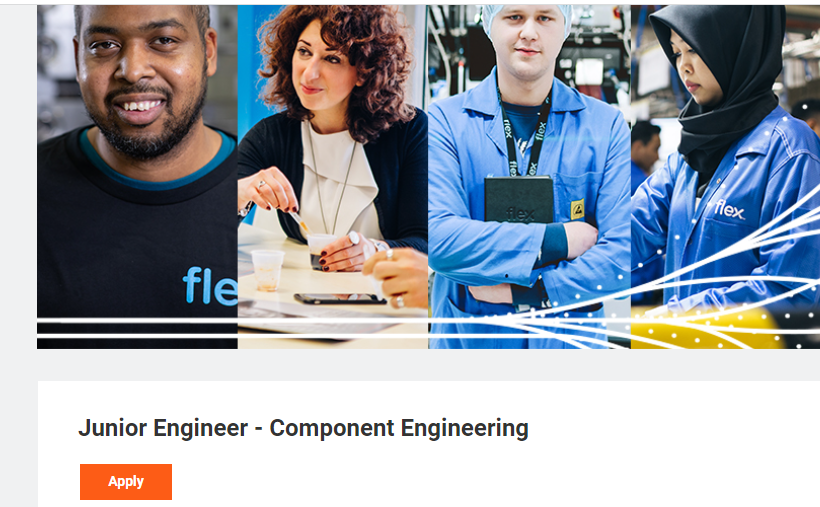 Flex is hiring for Junior Engineer-Component Engineering