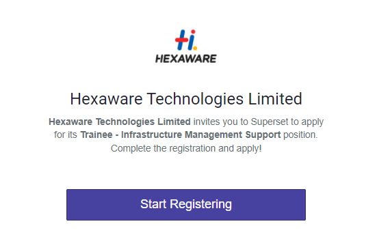 Hexaware Trainee-Infrastructure Management Support Off Campus Recruitment Drive