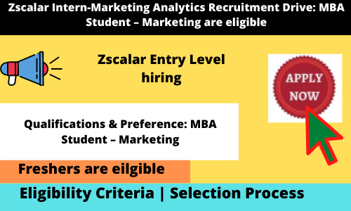 Zscalar Intern-Marketing Analytics Recruitment