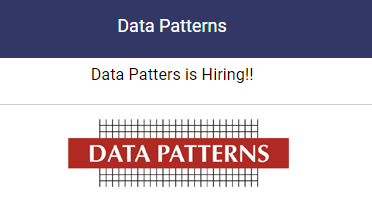 Data Patterns Freshers hiring