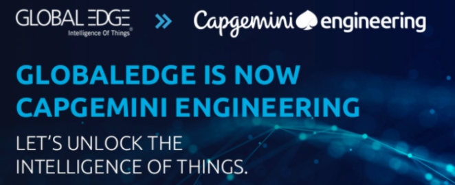 GlobalEdge (Capgemini Engineering) Software Analyst Recruitment Drive