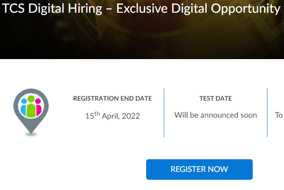 TCS Digital Hiring Exclusive Digital Opportunity for the Batch of 2022