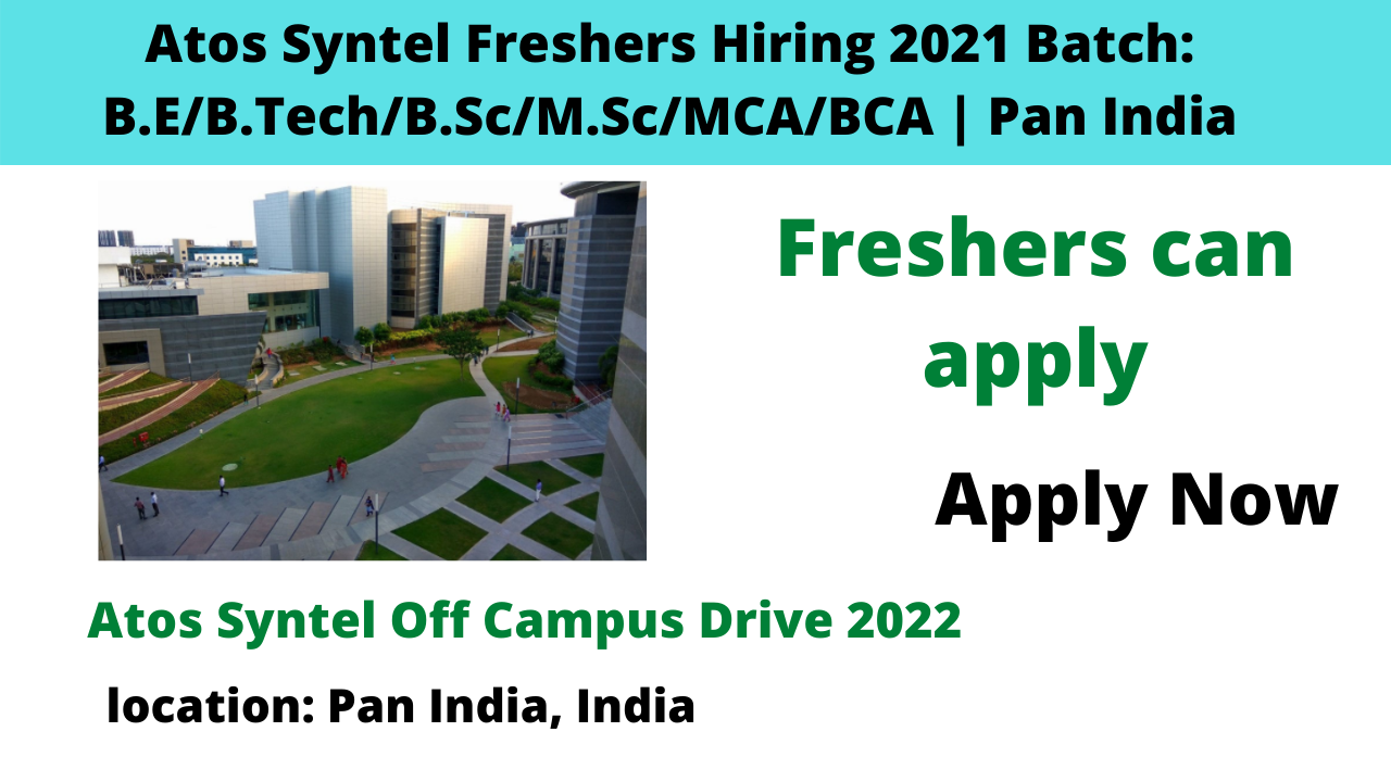 Atos Syntel Freshers Hiring 2021 Batch