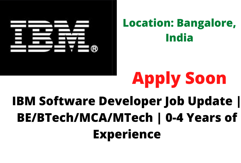 IBM Software Developer Job Update