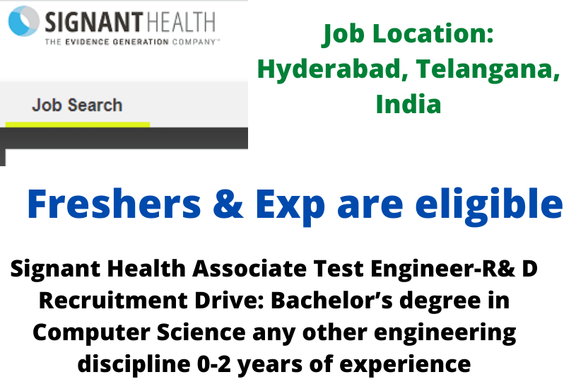 Signant Health Associate Test Engineer