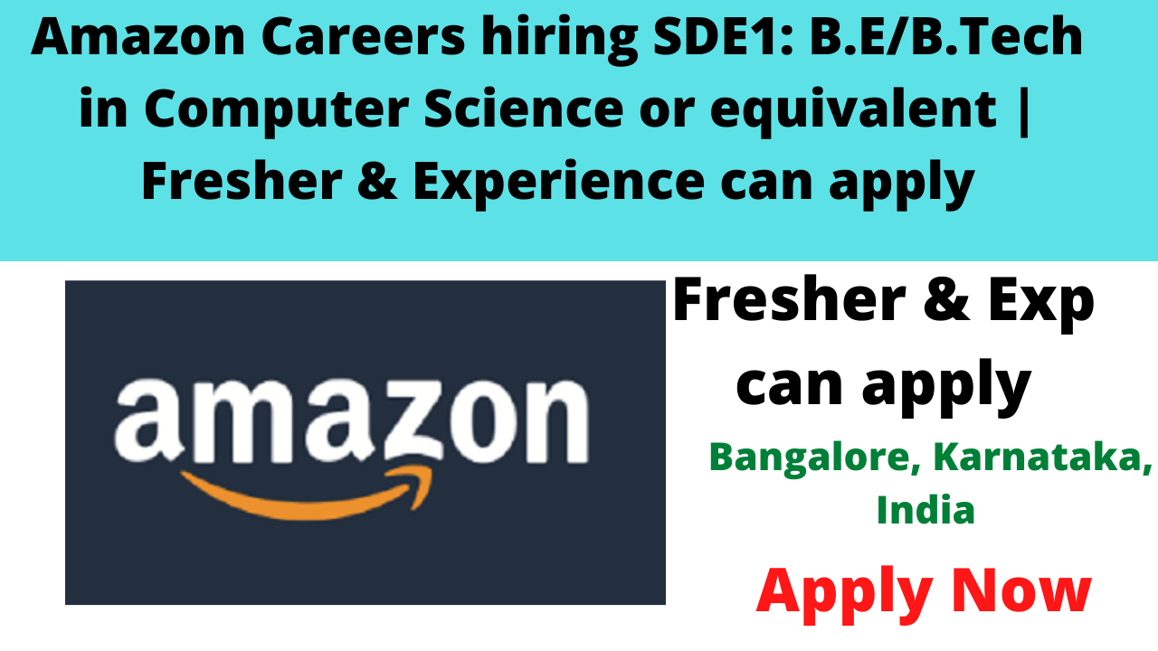 Amazon Careers hiring SDE1