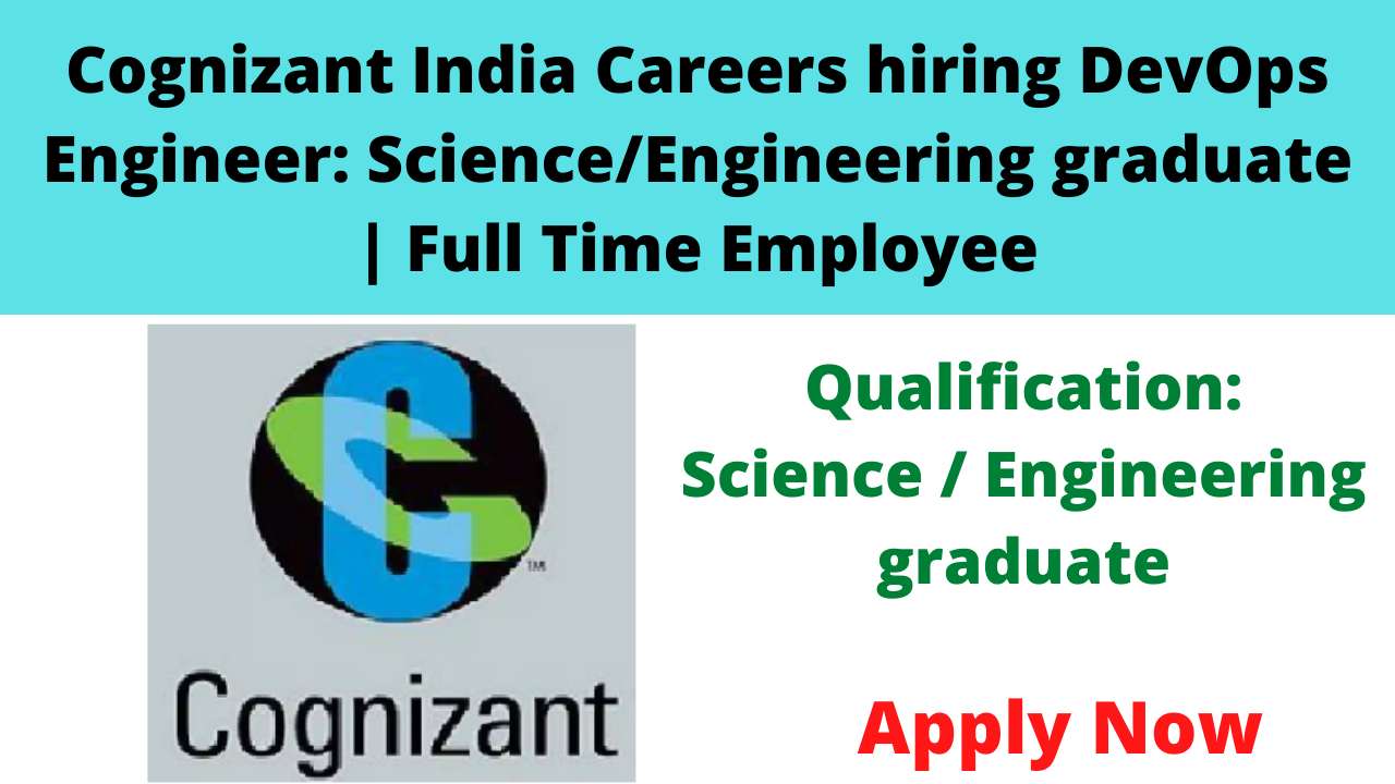 Cognizant India Careers hiring DevOps Engineer