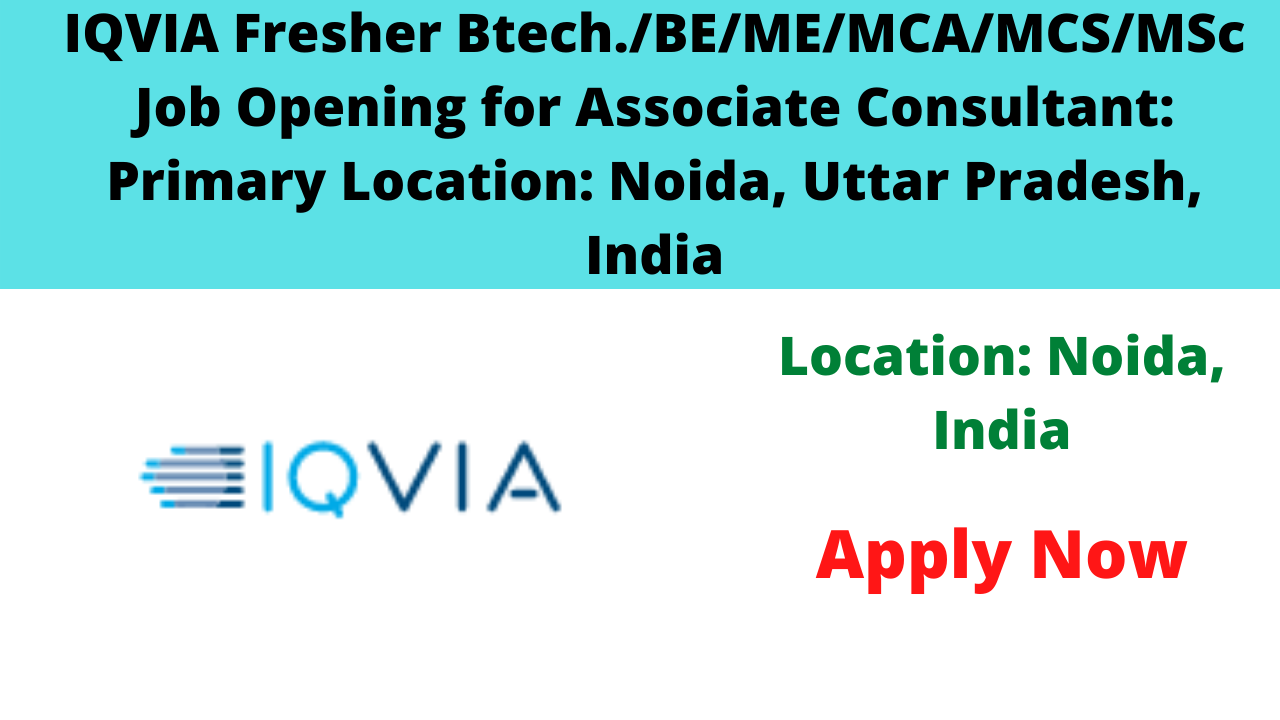 IQVIA Job Opening for Associate Consultant