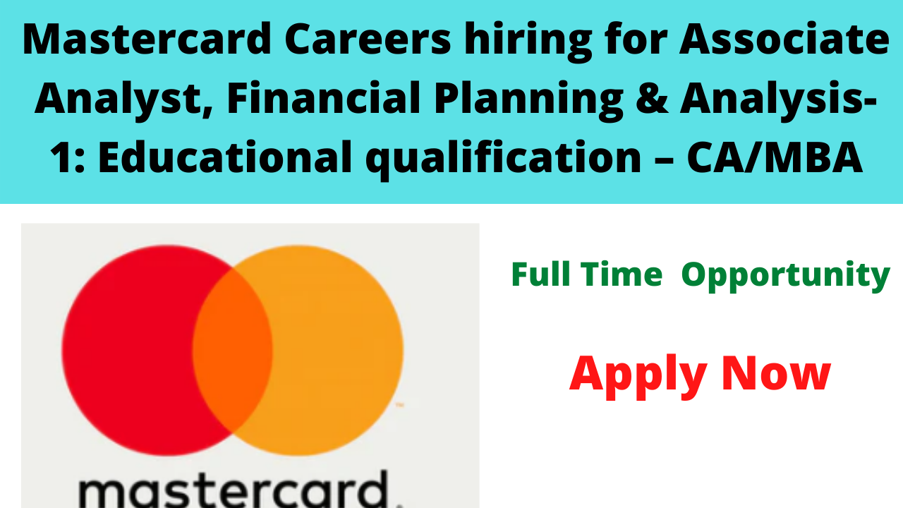 mastercard hiring senior analyst remote