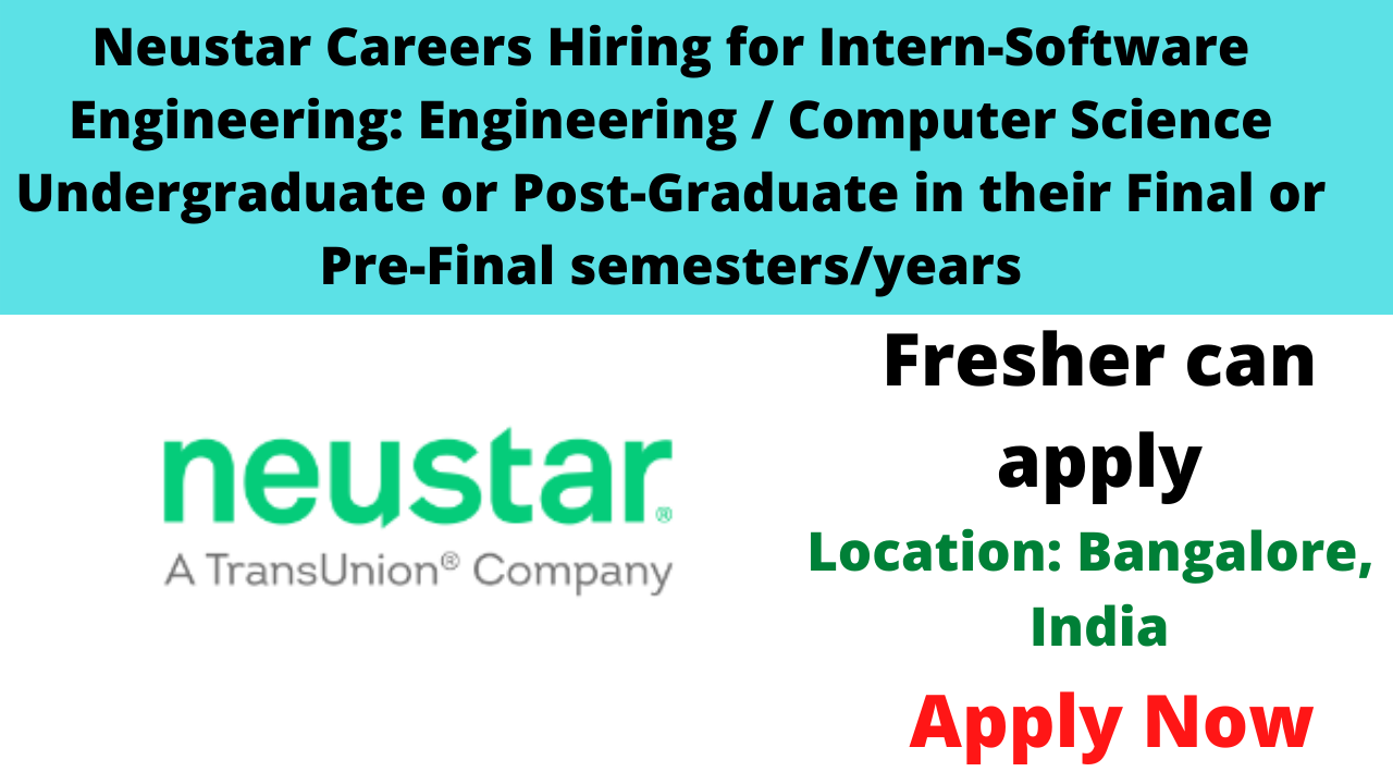 Neustar Careers Hiring for Intern-Software Engineering