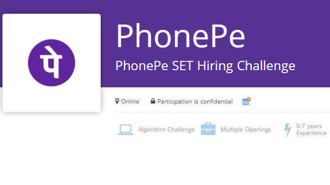 PhonePe SET Hiring Challenge