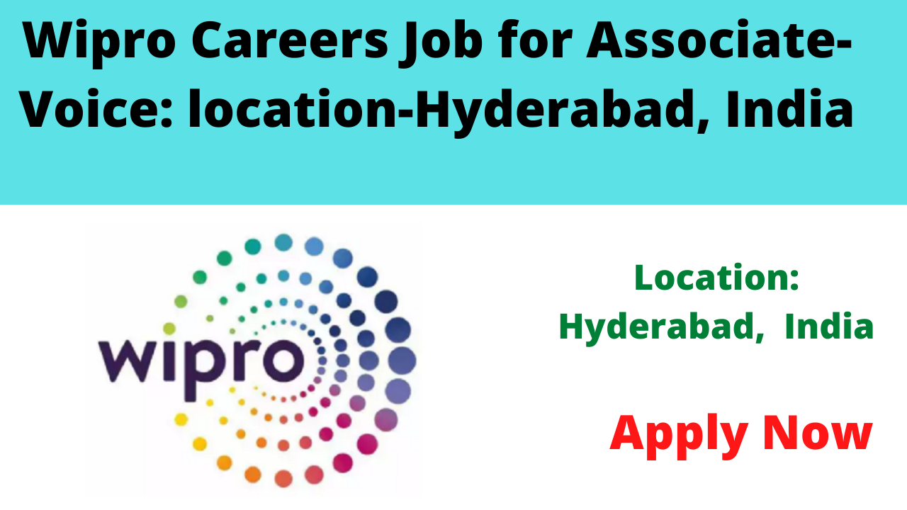 Wipro Careers Job for Associate-Voice