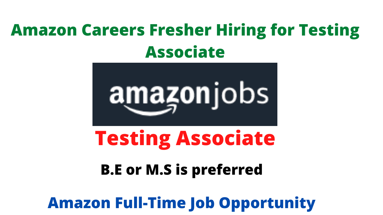 Amazon Careers Fresher Hiring