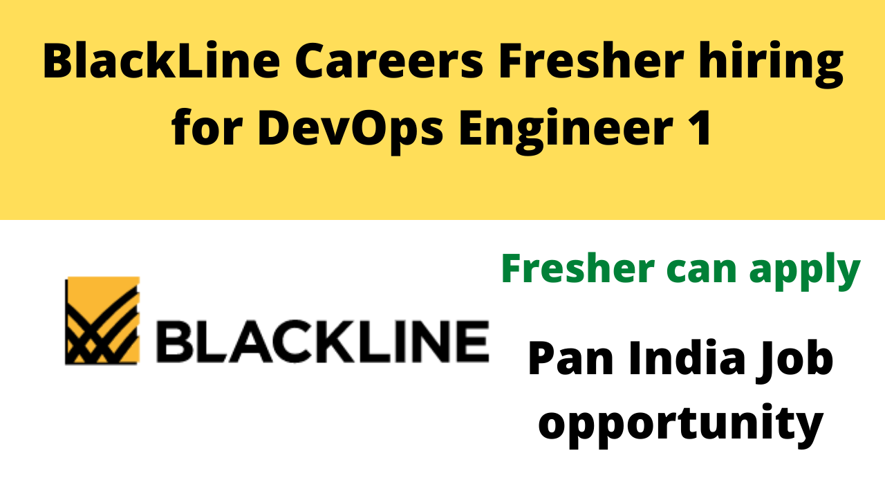 BlackLine Careers Fresher hiring for DevOps Engineer