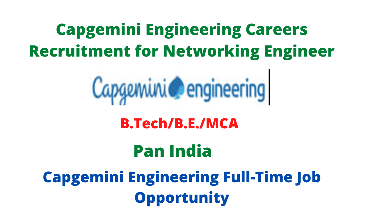 Capgemini Engineering Careers Recruitment