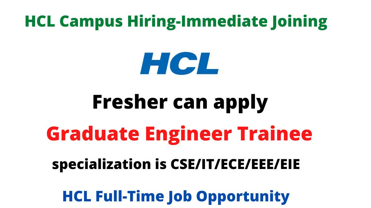 HCL Campus Hiring